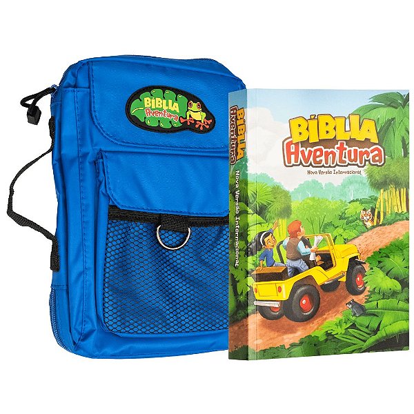 Bíblia Aventura NVI - Capa Especial com Bolsa Azul - Thomas Nelson