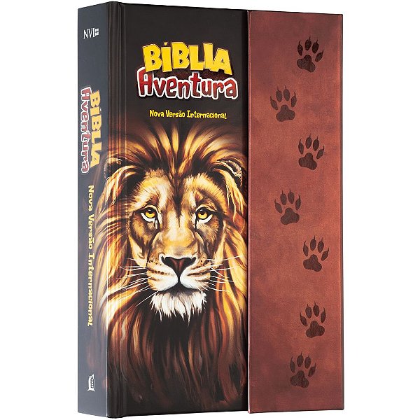 Bíblia Aventura NVI - Capa Dura Leão - Fechamento em Imã - Thomas Nelson