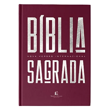 Bíblia NVI Vinho Angular - Capa Dura - Leitura Perfeita - Thomas Nelson