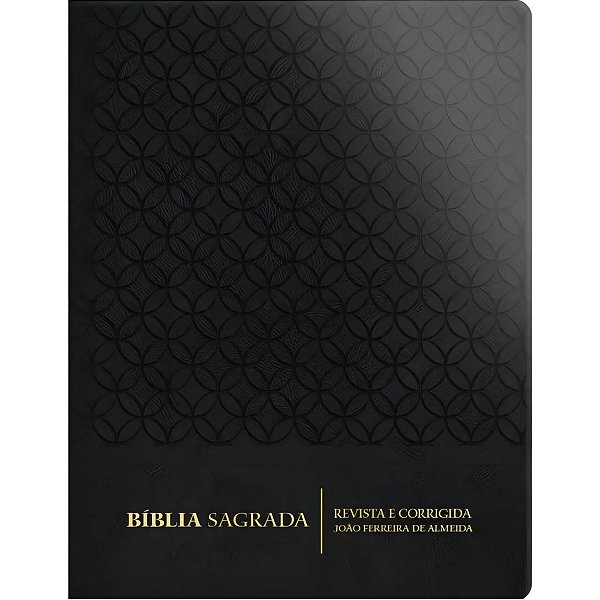 Bíblia RC Compacta Preta - Capa Luxo - Geográfica