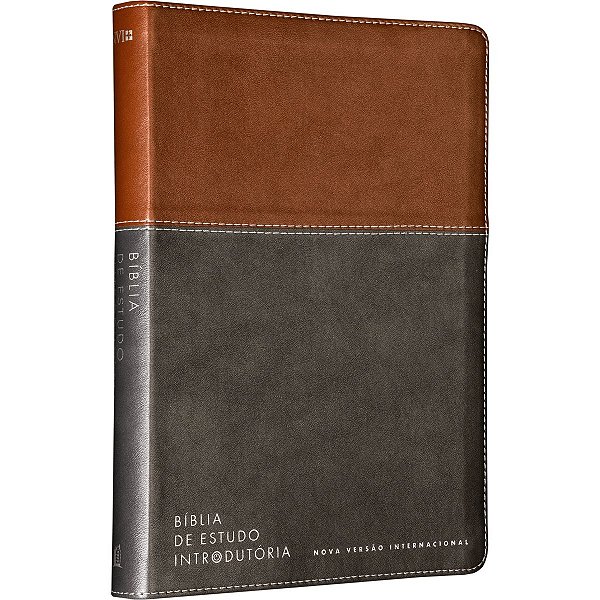 Bíblia de Estudo Introdutória Marrom e Cinza NVI - Capa Luxo - Thomas Nelson