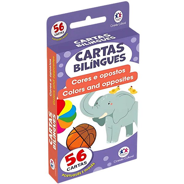 Cartas Bilíngues: Cores e Opostos - Ciranda Cultural