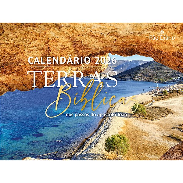 Calendário de Parede 2026 - Terras Bíblicas - Pão Diário