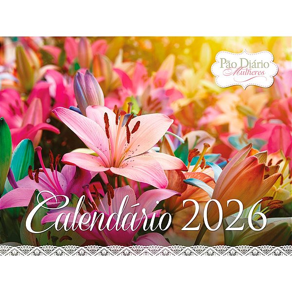 Calendário de Parede 2026 - Mulheres - Pão Diário