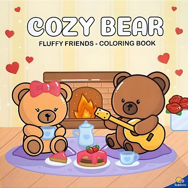 Livro de Colorir: Cozy Bear - TodoLivro #Black