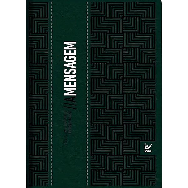 Bíblia AM Verde Musgo, Eugene H. Peterson - Letra Gigante - Vida