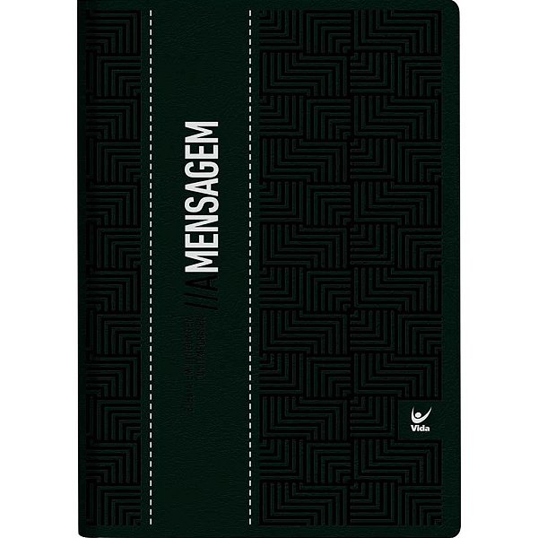 Bíblia AM Verde Musgo, Eugene H. Peterson - Letra Gigante - Vida