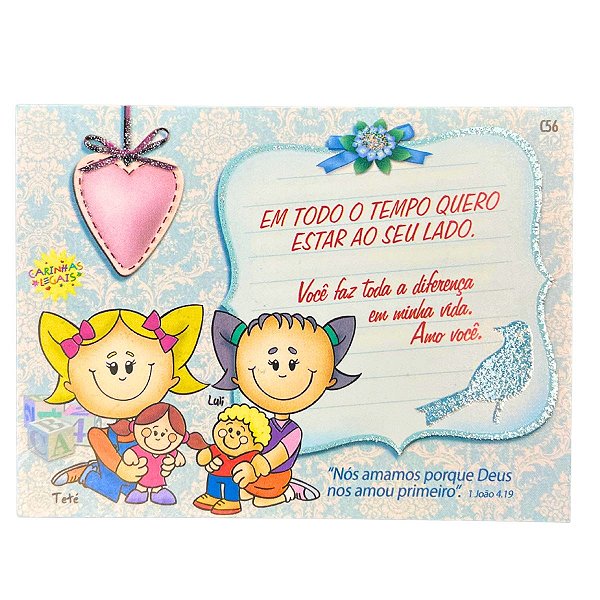 Cartão Carinhas Legais: Em Todo o Tempo Quero Estar ao seu Lado - AD Santos
