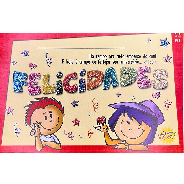 Cartão Grande Carinhas Legais: Felicidades! - AD Santos