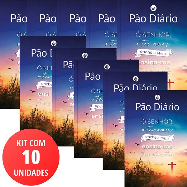 Kit 10 un Pão Diário - Volume 29 - Edição 2026 - Capa Salmos 119:64 #Black
