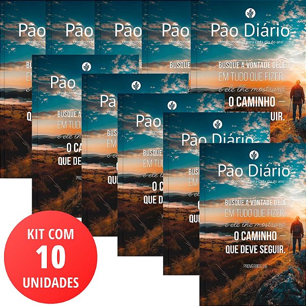 Kit 10 un Pão Diário - Volume 29 - Edição 2026 - Capa Busque a Deus #Black