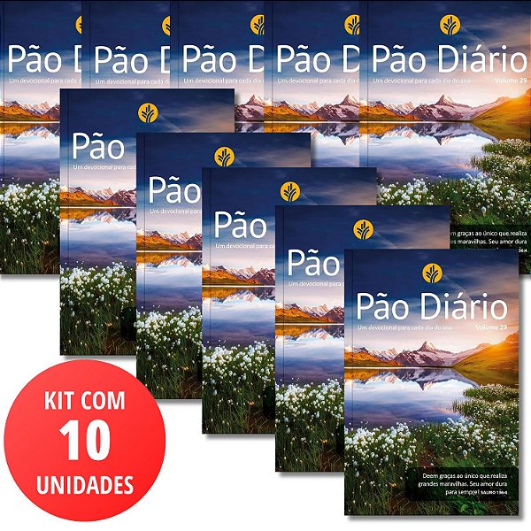 Kit 10 un Pão Diário - Volume 29 - Edição 2026 - Capa Paisagem #Black