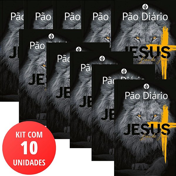 Kit 10 un Pão Diário - Volume 29 - Edição 2026 - Capa Leão de Judá #Black