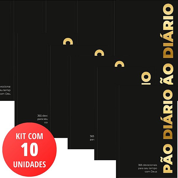 Kit 10 un Pão Diário - Volume 29 - Edição 2026 - Capa Preta #Black
