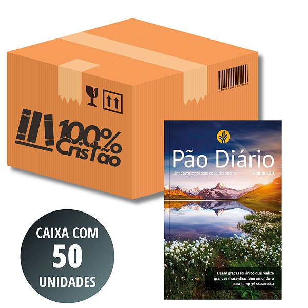 Caixa 50 un Pão Diário - Volume 29 - Edição 2026 - Capa Paisagem #Black