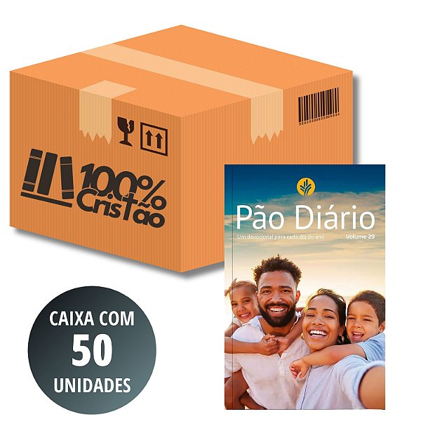 Caixa 50 un Pão Diário - Volume 29 - Edição 2026 - Capa Família #Black