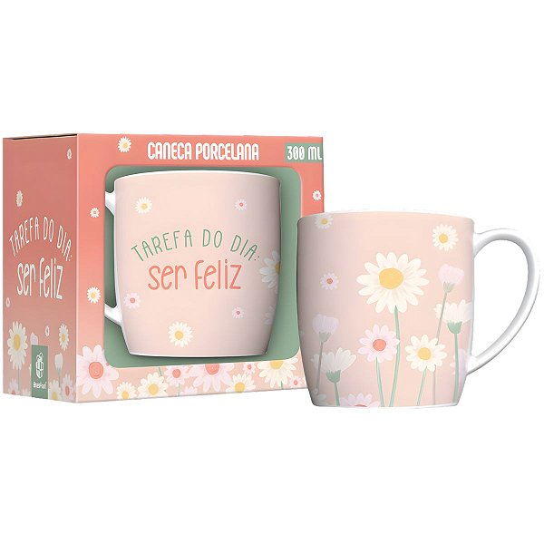 Caneca de Porcelana: Tarefa do Dia - BrasFoot