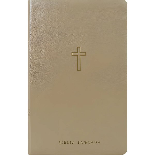 Bíblia NAA Slim Bege - Capa Luxo - Vida #LiquidaJaneiro