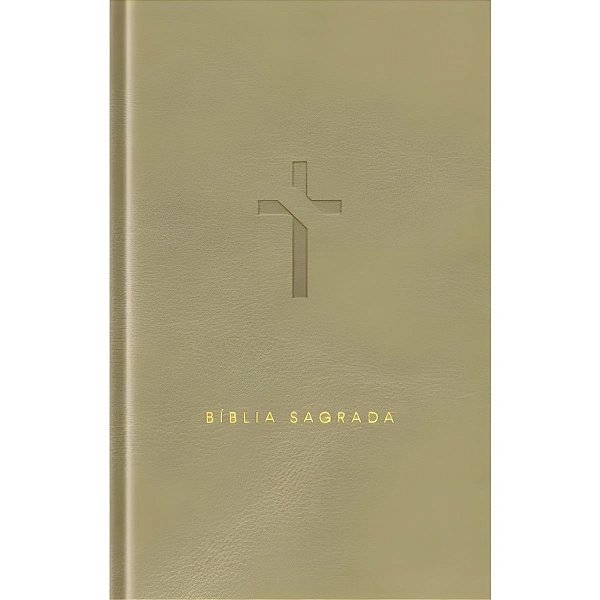 Bíblia Slim NVT Bege - Capa Luxo - Vida #LiquidaJaneiro