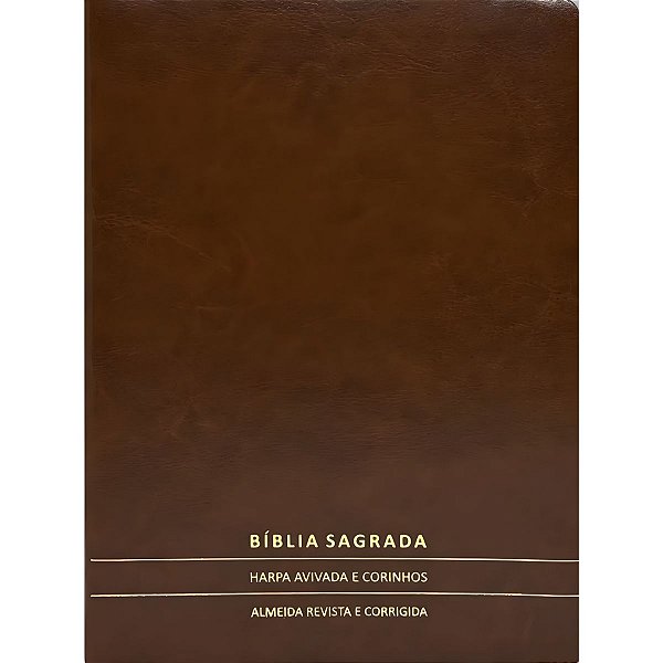 Bíblia RC Slim Marrom - Com Harpa - Capa Luxo - CPP