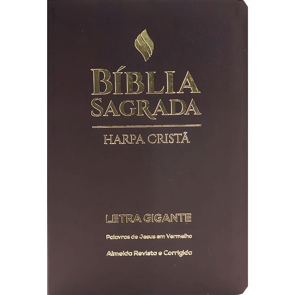 Bíblia RC Marrom - Com Harpa Cristã - Letra Gigante - CPAD