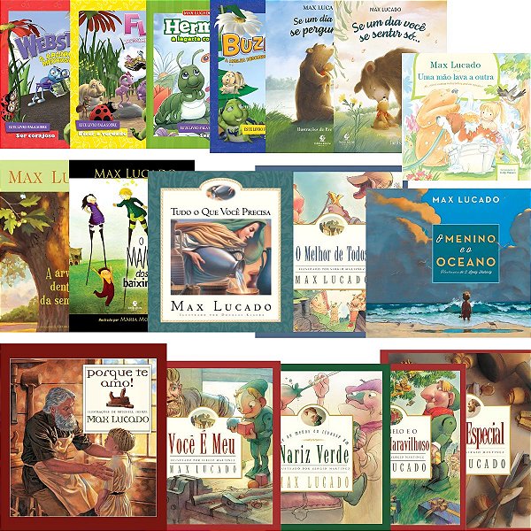 Kit Max Lucado Infantil - Coleção Completa - (17 Livros)