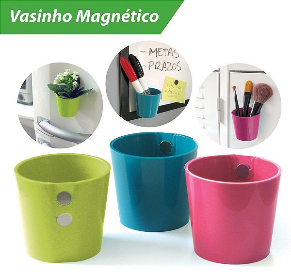 Vasinhos Magnético Kit com 3 Vasos