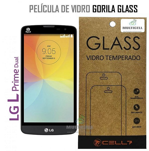 PELICULA DE VIDRO DIAMANT D335/D337 LG L PRIME DUAL GORILA GLASS