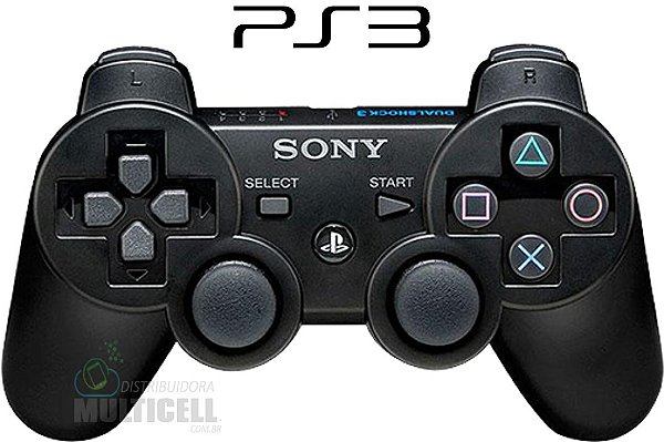 CONTROLE PS3 PLAYSTATION 3 SEM FIO DUAL SHOCK 3 1ªLINHA AAA