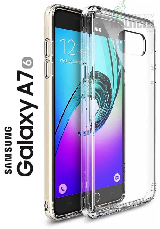 CAPA CASE DE SILICONE 100% TRANSPARENTE A710 SAMSUNG GALAXY A7 (2016) -  Distribuidora Multicell a mais completa em peças,componentes e acessórios  para celular e tablet