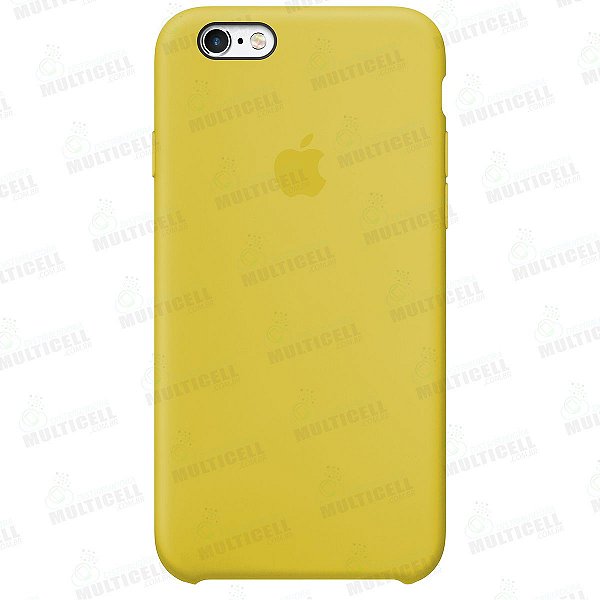 CAPA CASE SILICONE APLLE IPHONE 6 PLUS 6S PLUS MKX32FE/A AMARELO ESCURO -  Distribuidora Multicell a mais completa em peças,componentes e acessórios  para celular e tablet