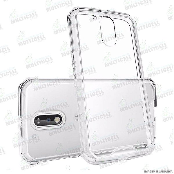 CAPA CASE SILICONE TPU TRANSPARENTE ANTI-SHOCK ANTI-IMPACTO MOTOROLA XT1640 MOTO  G4 PLUS - Distribuidora Multicell a mais completa em peças,componentes e  acessórios para celular e tablet