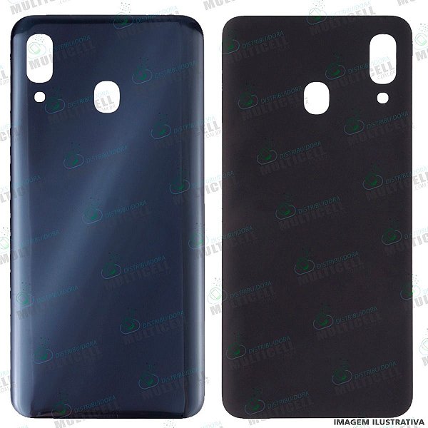 TAMPA TRASEIRA SAMSUNG A305 GALAXY A30 AZUL ESCURO 1ªLINHA (QUALIDADE AAA)  - Distribuidora Multicell a mais completa em peças,componentes e acessórios  para celular e tablet