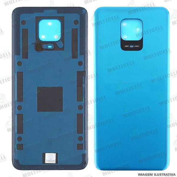 TAMPA DE VIDRO TRASEIRA DA BATERIA XIAOMI REDMI NOTE 9S / NOTE 9 PRO / NOTE  9 PRO MAX 1ªLINHA (QUALIDADE AAA) - Distribuidora Multicell a mais completa  em peças,componentes e acessórios