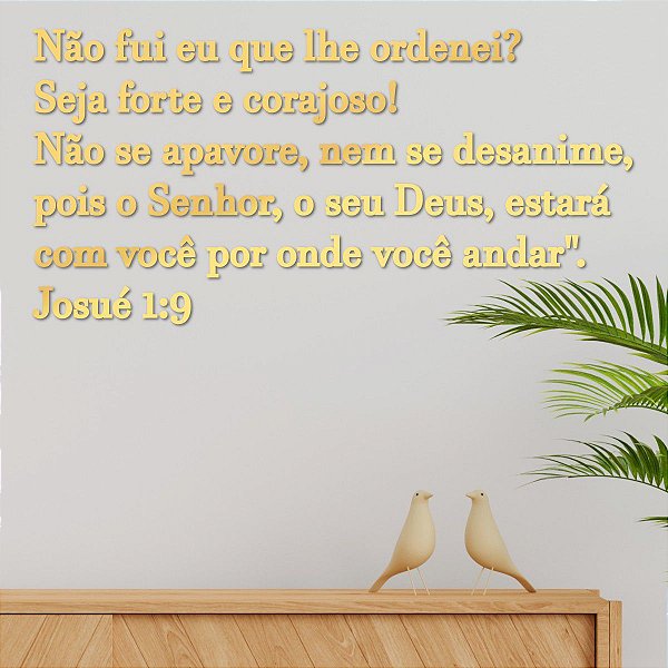 Espelho "Não fui eu que lhe ordenei?..." - Acr. Esp. Dourado