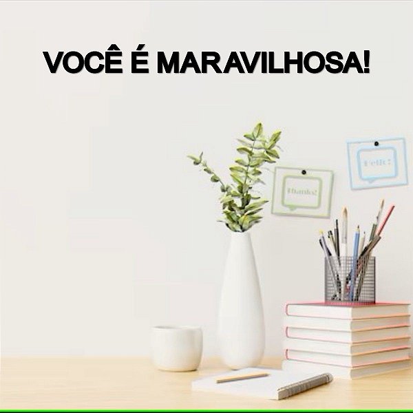 Placa "Você é maravilhosa" 50cm - Acríl. Espelhado Preto
