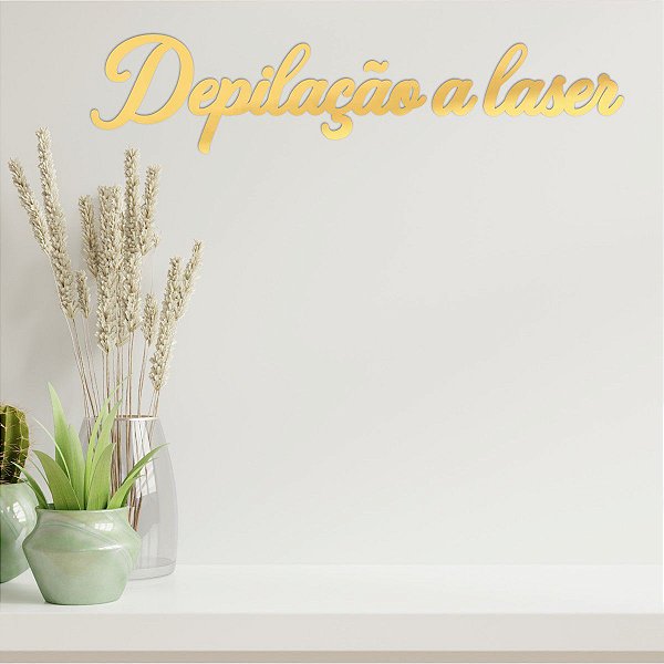 Espelho Decorativo "Depilação a laser" Acrílico Espelhado