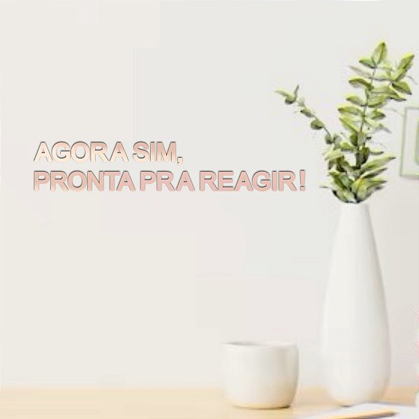 Espelho Decorativo Agora sim, pronta pra reagir! - Rosa