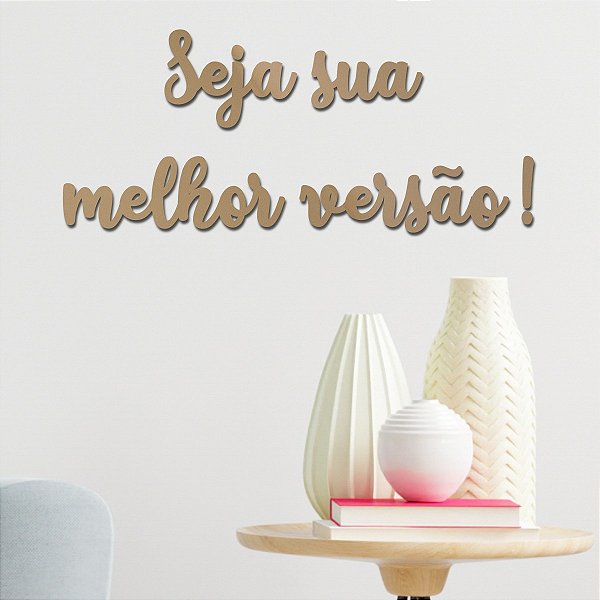 Espelho Decorativo Seja sua melhor versão! - Acrílico Cobre