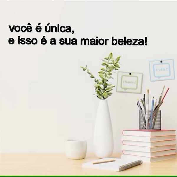 Placa "você é única, e essa é sua maior beleza!" - Acr Preto