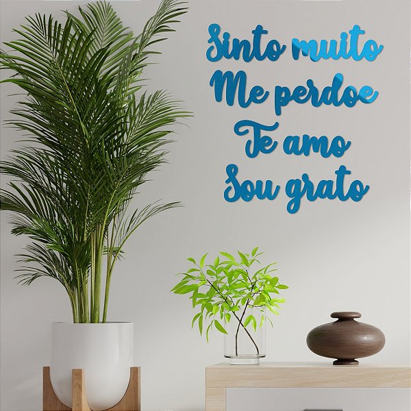 Espelho Hoponopono Sinto Muito Me Perdoe Te Amo Sou Grato AZ