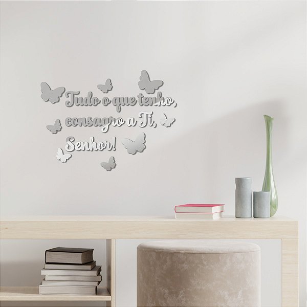 Espelho "Tudo o que tenho, consagro a Ti, Senhor!" - Pta