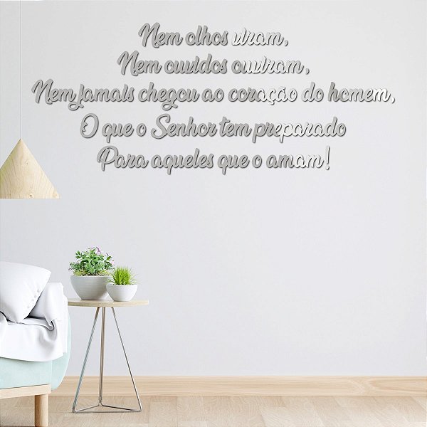 Espelho Nem olhos viram Nem ouvidos Ouviram... - Prata