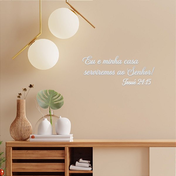 Espelho "Eu e minha casa serviremos ao Senhor!Js 24:15"- Pta