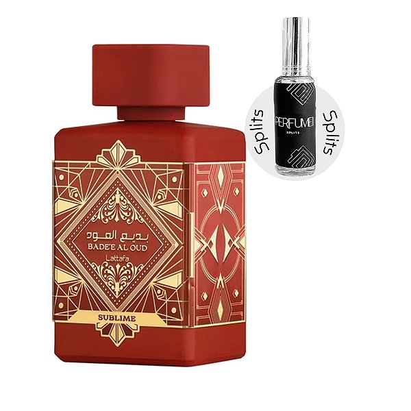Bade'e Al Oud Sublime Lattafa Splits | Perfume Compartilhável Importado