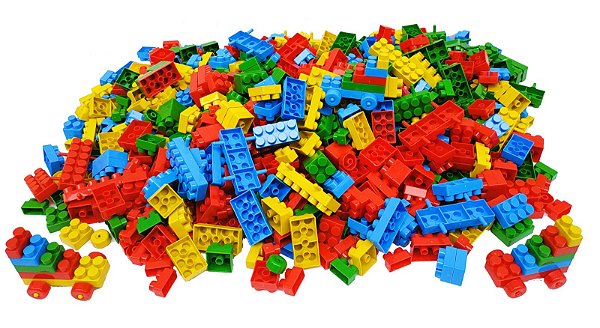 Mochila Criativo Com 1000 Peças Plásticas  - Jottplay