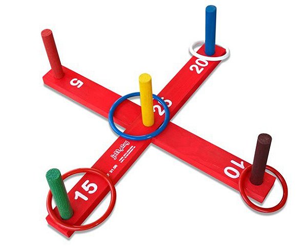 Brinquedo Educativo Jogo De Argolas Em Maderira