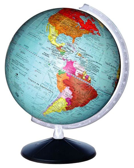 Globo Político Terrestre Medindo 30 Cm Diâmetro