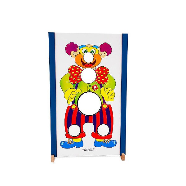 Brinquedo Educativo Palhaço Bola Em Mdf - Carlu