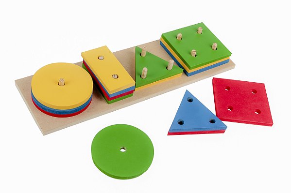 Brinquedo Educativo Prancha De Selecao Gigante Em Mdf Com 16 Peças